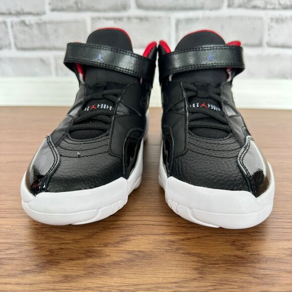 Rare Nike Air Jordan 6 Rings Toddler Boys 3Y Athletic Shoes Black Red DQ8432-001 - Picture 3 of 9